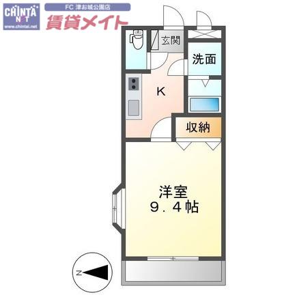 サンコーポHIROSAWA(1K/2階)の間取り写真