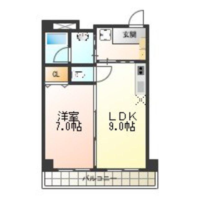 エル・セレーノ住之江(1LDK/5階)の間取り写真