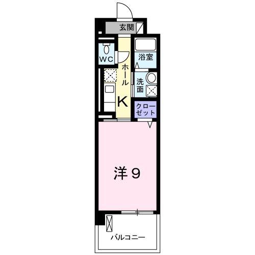 ROOT・ONE(1K/2階)の間取り写真