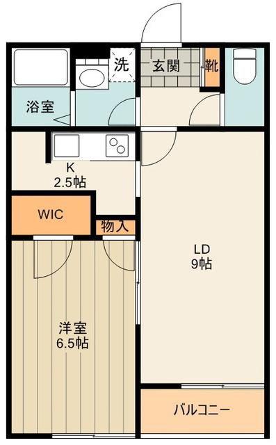 レオネクストツゥ(1LDK/1階)の間取り写真