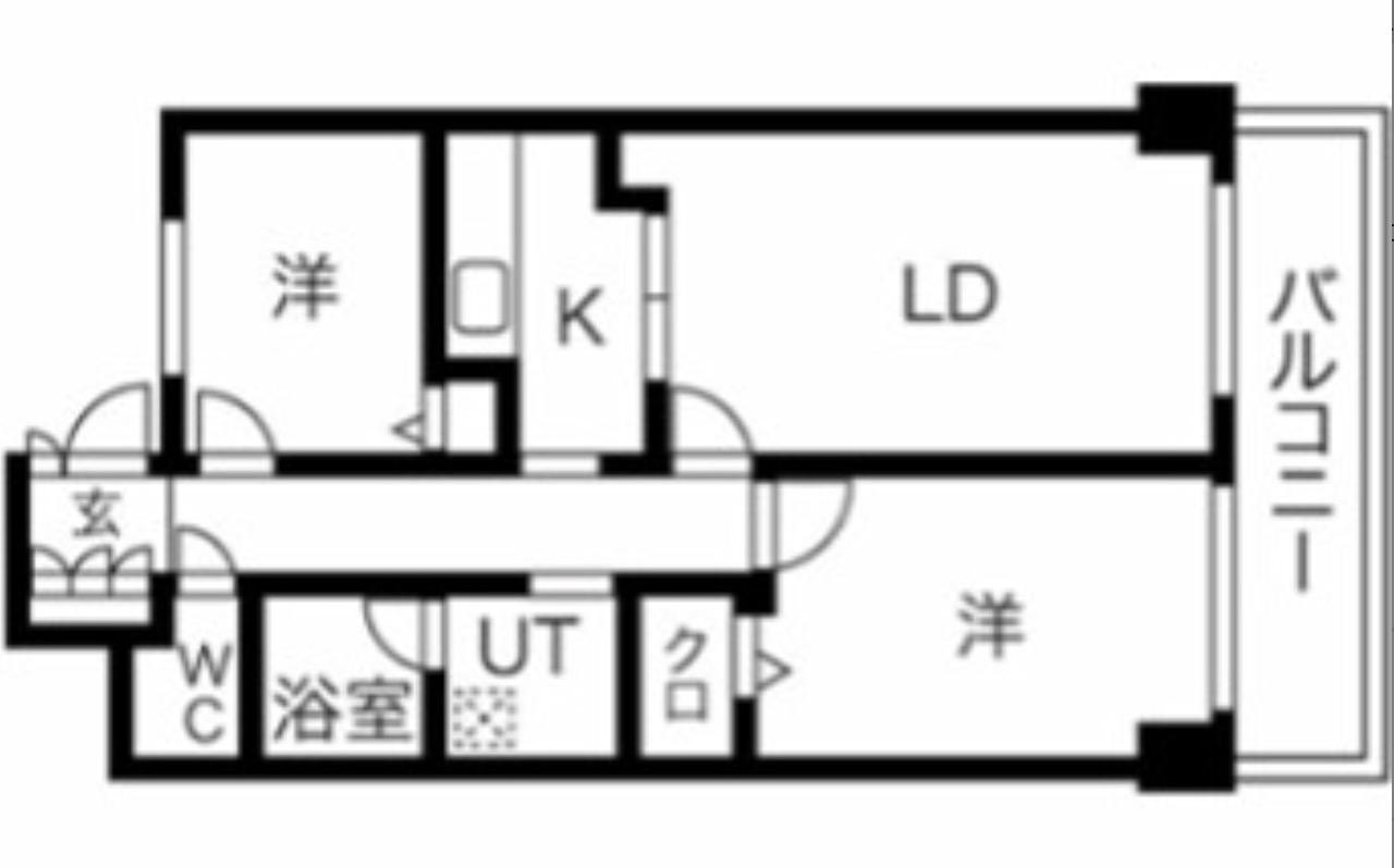 アーバンコート南烏山(2LDK/5階)の間取り写真