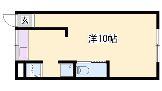ハイム弥生(ワンルーム/1階)の間取り写真