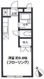 クレール川崎(ワンルーム/1階)の間取り写真