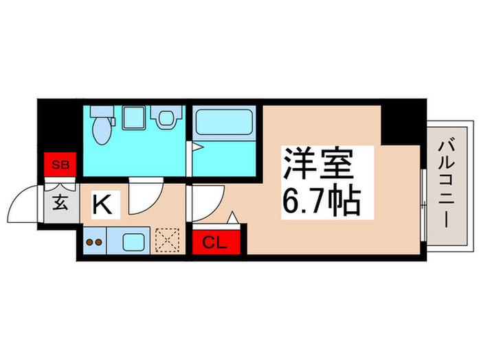 N-STAGE東中山(1K/2階)の間取り写真