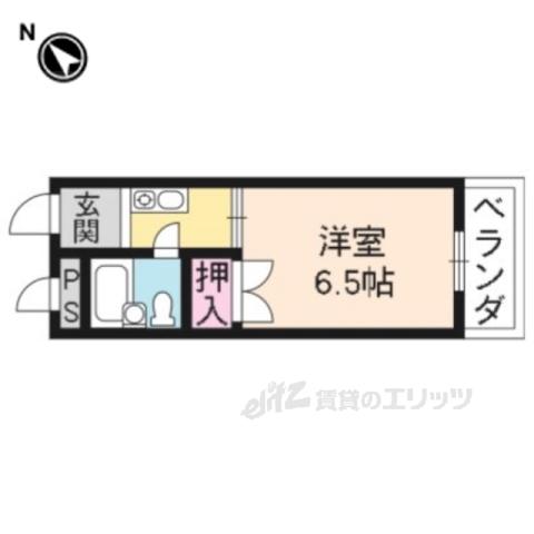 ハイツ池本1(1K/1階)の間取り写真