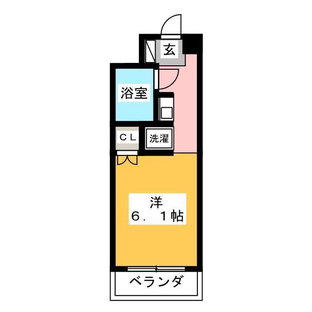プライムアーバン勝どき(ワンルーム/8階)の間取り写真