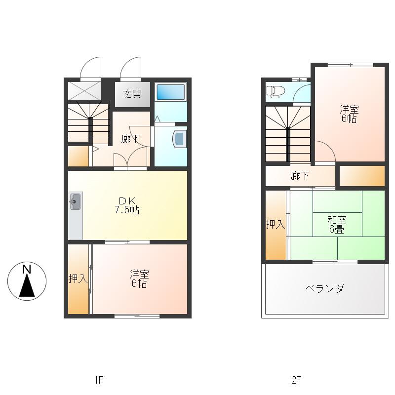 グランメゾン東椎路(3DK/1階)の間取り写真