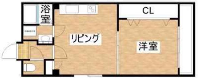 クラシカ江戸堀(1LDK/3階)の間取り写真