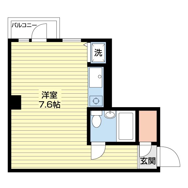 TATENOS南行徳(ワンルーム/3階)の間取り写真