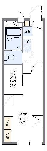 レオパレス華II(1K/2階)の間取り写真