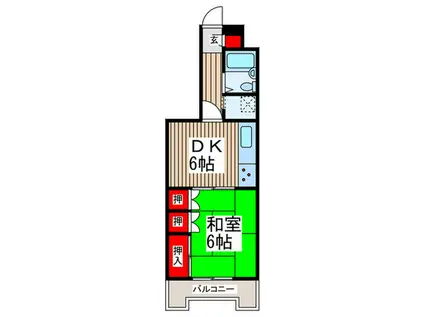 マンション太田窪(1DK/3階)の間取り写真