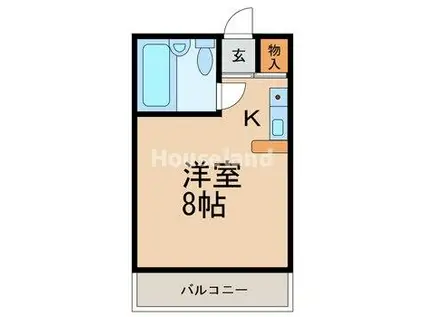 サンコープラザ南出島(ワンルーム/2階)の間取り写真