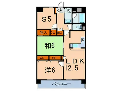 本駒込Kマンション(2SLDK/8階)の間取り写真