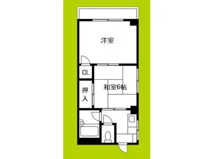 松岡マンション(2K/2階)の間取り写真