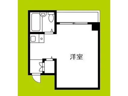 ダコタハウス(ワンルーム/3階)の間取り写真
