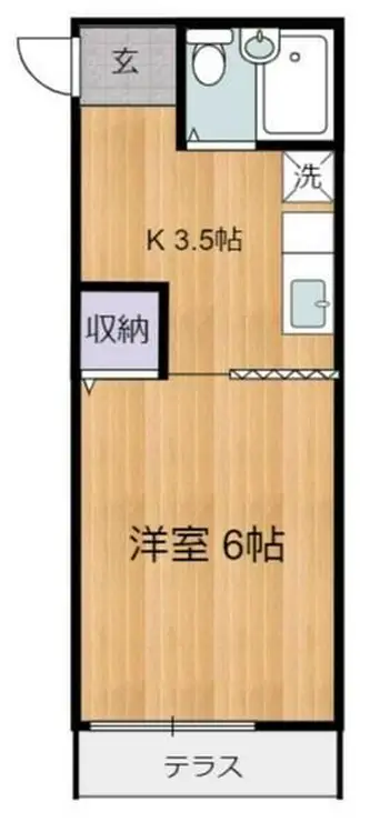 コーポハナブサ 1階階 間取り