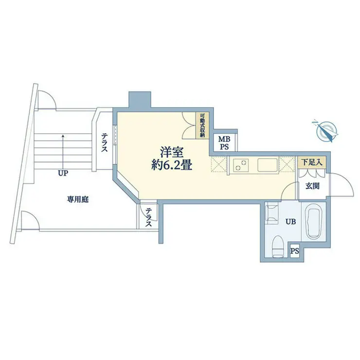 アーバンビュー上野毛 1階階 間取り