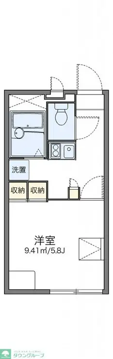 レオパレスエルパセオⅢ 3階階 間取り