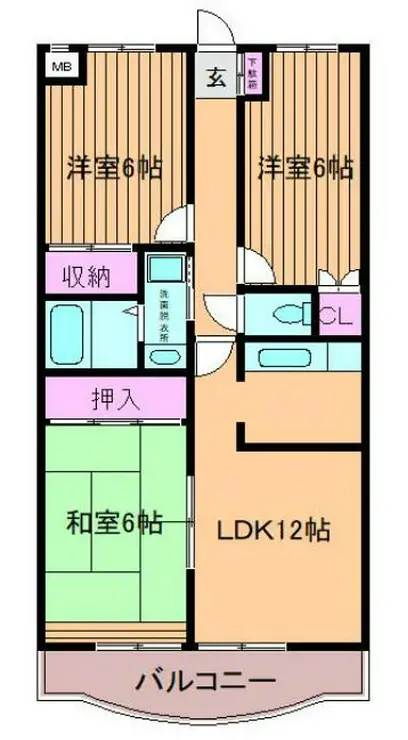 ウィーブ北町 2階階 間取り