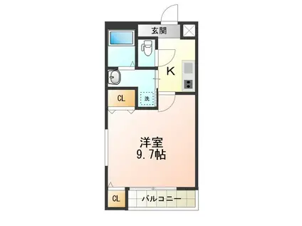 フジパレス山之内VIII番館(1K/3階)の間取り写真