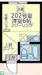 ユナイト大口スコティッシュロード(ワンルーム/2階)の間取り写真