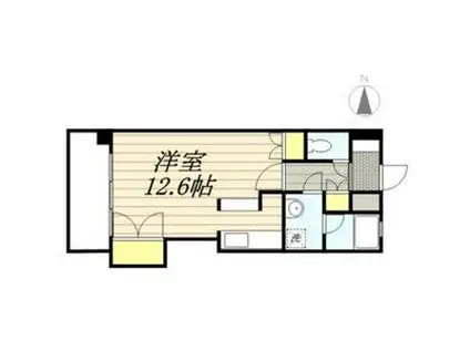 パセール青柳(1K/2階)の間取り写真