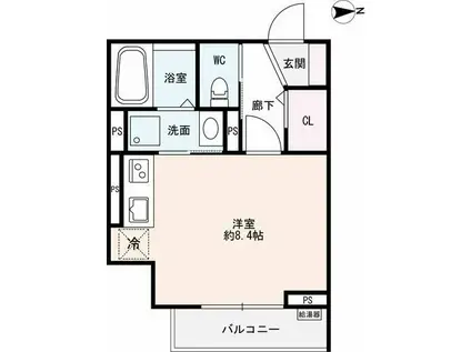 アーバン・ベース(ワンルーム/3階)の間取り写真