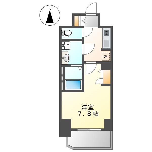 S-RESIDENCE葵エスレジデンス葵(1K/3階)の間取り写真