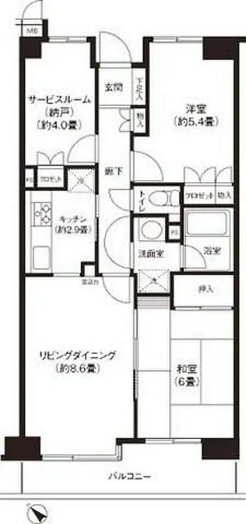 ステラメゾン武蔵小山 1階階 間取り