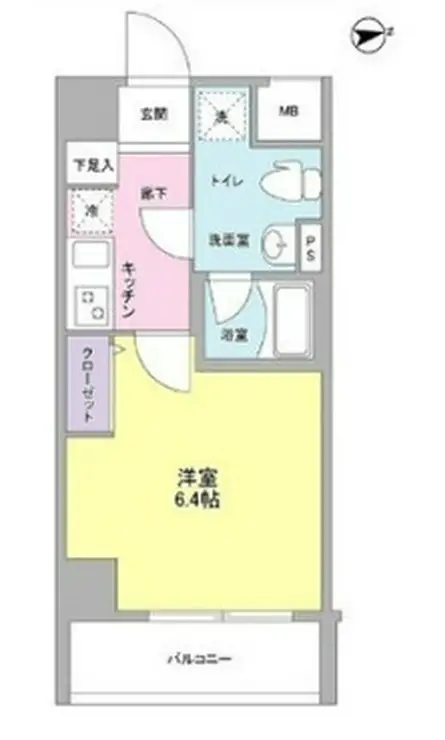 メインステージ白金高輪駅前 2階階 間取り