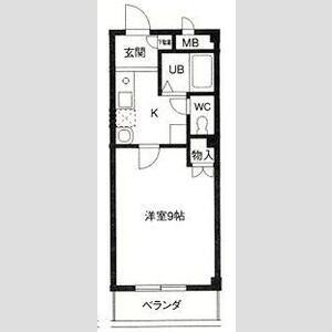 ガーデンハウス(1K/2階)の間取り写真