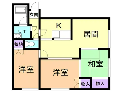 バルビゾン(3LDK/2階)の間取り写真