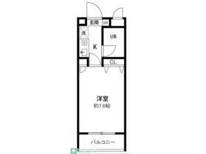 PLENDY戸塚(1K/2階)の間取り写真