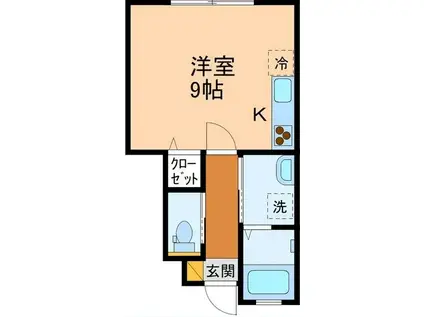 A-FLAT(ワンルーム/1階)の間取り写真