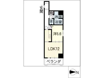 グランドステージ丸の内(1LDK/8階)の間取り写真