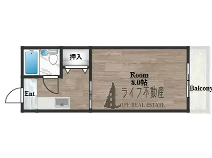 IMAZATO TOWER(1K/1階)の間取り写真