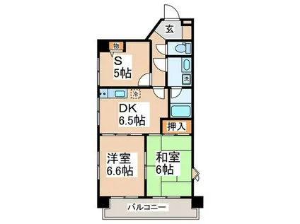 ピア八千代町(2SDK/4階)の間取り写真