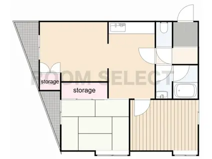 川原ロイヤルハイツ(3DK/3階)の間取り写真