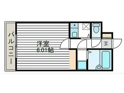 コーポアイマックスII(1K/1階)の間取り写真