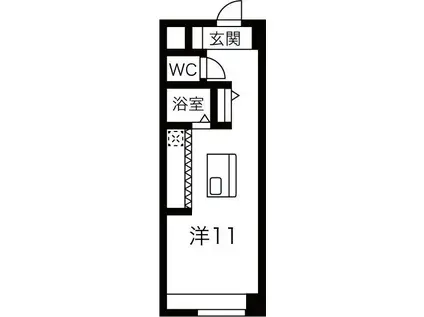 CROSS POINT(ワンルーム/7階)の間取り写真