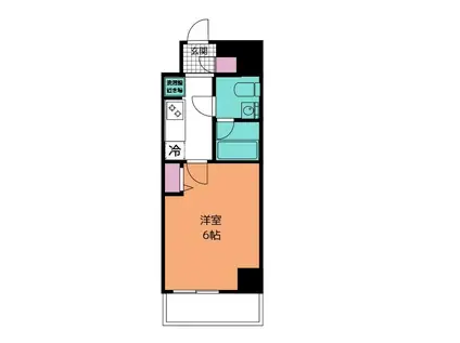 アーバンパーク行徳ステーションフロント(1K/4階)の間取り写真