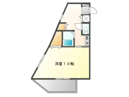 アーベル千里丘(1K/3階)の間取り写真