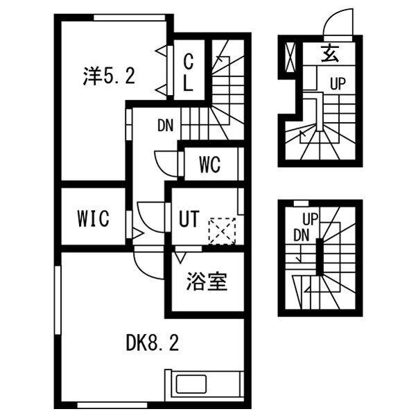 とってもたのし荘 (1LDK/3階)の間取り写真