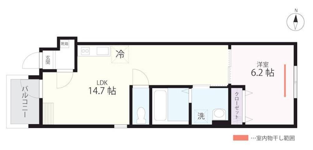 QUIET CRAB HOUSE TOGETHER瀬谷(1LDK/2階)の間取り写真