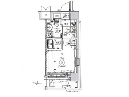 クレイシア西横浜グランカリテ(1K/9階)の間取り写真