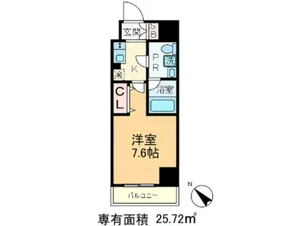 メインステージ十条II(1K/10階)の間取り写真