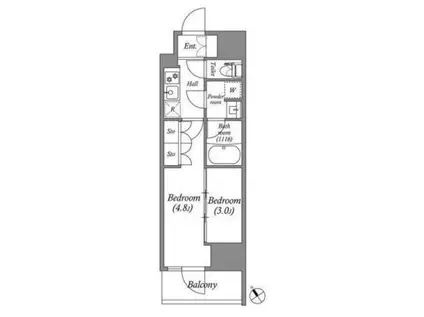 ACP RESIDENCE 西巣鴨 ACP RESIDENCE 西巣鴨(2K/6階)の間取り写真