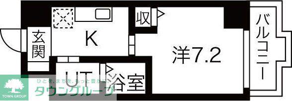 ヴァンデュール名古屋御器所(1K/3階)の間取り写真