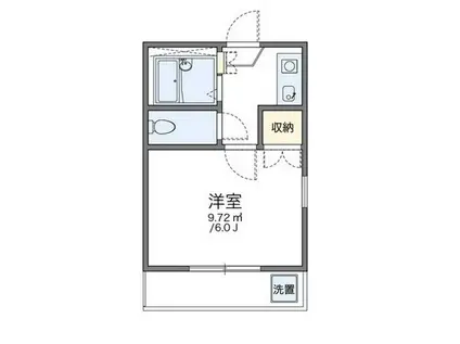 レオパレス中野第7(1K/2階)の間取り写真