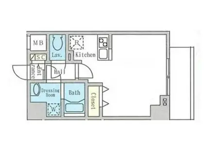 プライムコート浅草(ワンルーム/6階)の間取り写真